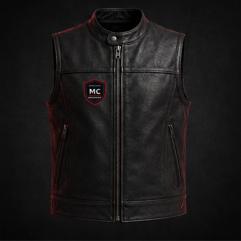 Chaleco Biker Cuero